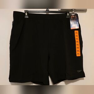 Speedo Men's Black And Gray Swim Trunks/shorts